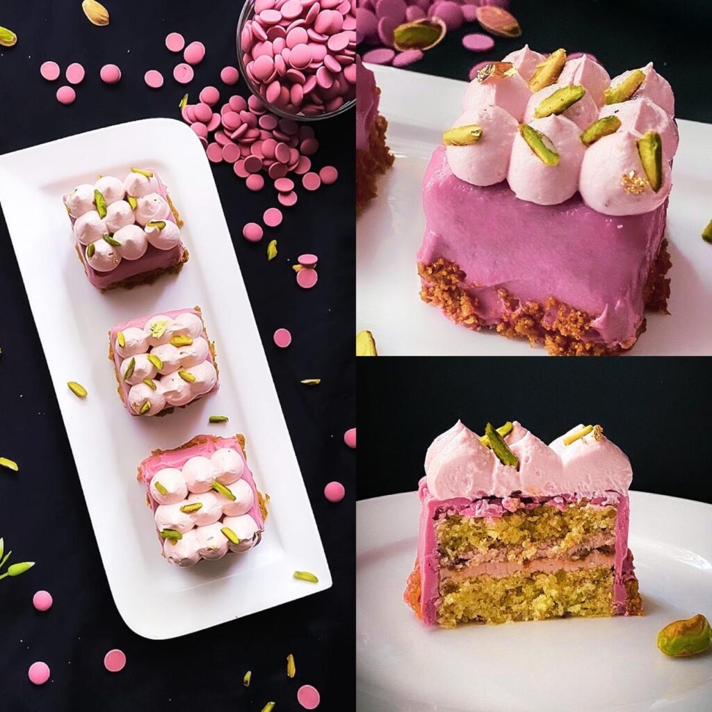 Most Delicious Eggless Raspberry Pistachio Cake ... Satisfy Your Sweet  Tooth - Passionate About Baking